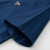 Royal Queen's Polo Team2023夏季新款短袖衬衫男士纯色全棉中年商务衬衣刺绣合体寸衬 1538+80 蓝色 165