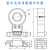 电流传感器互感器测量交直流50A100A200A输出4V5V变送器采样 参数100A/4V 12V       15V