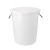 箱大王 Xlj-02 大号加厚塑料圆桶 圆形收纳桶 酒店厨房大容量水桶 白色无盖100L