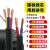 工程国标电线软线   工地专用两三相电缆线2芯3芯三芯电源线 国标 2芯2.5平方 20米 4000w +三件套