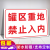 有限空间未经许可严禁入内警示牌危险限制区域闲人免进安全标识牌 罐区重地禁止入内XZQ15(PVC板) 20x30cm