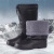 高筒加棉EVA泡沫雨靴冬季男女防水鞋防滑保暖水靴厨房耐油靴 高度30cm左右：白色(牛筋底-加绒款) 43