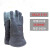 卡司顿耐高温手套度工业电焊防烫隔热防护手套烧烤烘焙卡斯顿 GKJJ15-34-灰色短款 均码
