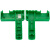 定制PPRPE热熔器电子恒温热熔器水管接头焊接机配件 U型支架普通款绿色