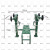 联保汇 卧推训练器 单人体能室外力量健身器材 配重可调 含配重30KG