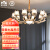 雷士照明（NVC）吊灯北欧轻奢风客厅大灯卧室LED灯具现代简约灯饰 欣和10头欧式吊顶