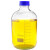 色谱流动相试剂瓶透明/棕色玻璃蓝盖螺纹口刻度样品瓶丝口密封瓶 5L 透明 GL60