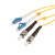 利合光电（LHG）光纤跳线LC-ST单模万兆双芯光纤线缆两端双头跳纤2.0尾纤LSZH外披 2米