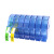 冰禹 jy-299 护理标签收纳盒 导管药物标签塑料连接标识收纳盒标签架 蓝色（1个）
