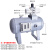 VBA气动增压阀加压储气罐气体空气增压泵 压力表2个 