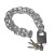 鼎红 加粗防盗链条锁满焊镀锌链条1米 长链条带防剪锁
