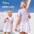 迪士尼（Disney）童装多巴胺少女女童针织凉感速干防晒运动短袖T恤 芋泥紫 110cm