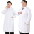 江波（JIANGBO）白大褂加大加肥医生服 工作服 女士长袖薄款 4XL 