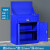 加厚工具柜铁皮柜工厂多功能收纳车间修理储物柜重型五金工具柜 一抽对开门(蓝色) 1.4mm