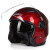 捷凯-512男女通用摩托车电动车头盔3/4双镜片安全头盔原厂 红色 M
