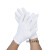 工业白手套作业手套加厚棉文玩礼仪棉手套工作劳保白色手套起订量 螺纹棉