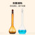 玻璃容量瓶棕色透明A级10251002505001000ml毫升定容瓶实验室器材 湘玻100mL棕色 1个 A级可过