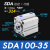 德客型小型气动薄型气缸SDA100-5/10/15/20/25/30/40/50/60/S-B SDA100-35