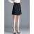 SZ不规则黑色半身裙女2024春季新款高腰A字裙气质修身包臀一步短裙 黑色 20/M 2尺      27码