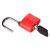沸耐笙 FNS-24377 电力表箱锁物业锁户外塑钢锁 35mm不锈钢锁钩普通锁芯单开/红色 1把