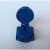 康加福 国标防水暗装插座 蓝色 多功能10A 16A通用 031016A