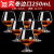 山头林村创意欧式红酒杯家用6只装水晶玻璃白兰地杯洋酒杯威士忌酒杯套装 250玻璃券边口(6只装) 0ml