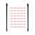 红外光栅对射探测器道闸感应栅栏户外防水门窗围墙4光防盗器 4光60米