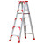 梯子折叠伸缩铝合金人字梯工程梯多功能伸缩楼梯梯子AA 加强加固款20米加厚