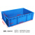 加厚零件盒周转箱物料盒收纳盒配件筐塑料盒长方形五金工具盒 外径600*400*170 蓝色