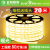 上海亚明220v高压灯带led灯条超亮外墙商用室外户外防水线灯带 亚明80灯珠灯带(送插头5