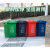 公共垃圾桶大号 户外垃圾桶带盖大号垃圾分类四色公共场合环卫商用厨房大号JYH 240L特厚挂车绿色-厨余垃圾