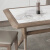 木荻北欧实木餐桌简约现代原木长方形设计师款意式轻奢实木岩板餐桌椅 1.3*0.8米岩板餐桌 一桌四椅