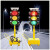 交通信号灯太阳能移动红绿灯信号灯手推路障灯警示太阳能灯导向灯 移动信号灯