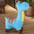 萌糯糯动物沙发垫大号恐龙毛绒玩具毛驴公仔可坐人玩偶儿童沙发布艺玩具 蓝色恐龙 90厘米（有钢架 承受重60kg）