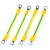 适用光伏板接地线BVR4平方黄绿双色桥架跨接线太阳能机房设备连接线【1月3日发完】 6平方总长30厘米8毫米100根