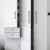 伍斯堡（5SEBUY）现代简约北欧黄铜长条拉手橱柜衣柜门欧式美式抽屉五金黄铜门把手 (单孔)小号(直径20mm)