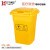 丰宁展益 FNZY FN-30L 医疗废弃物垃圾桶箱 翻盖垃圾桶 医院诊所用黄色医疗带盖大号加厚垃圾桶