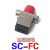 电信级法兰头SC-FC-LC方头/圆头光纤耦合器光纤适配器转接并回收 SC-SC 法兰耦合器 （金属）