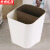 京洲实邦 干湿分类塑料垃圾桶办公室卫生间无盖垃圾纸篓【咖啡】ZJ-2272