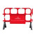 移动水马围挡塑料铁马护栏市政工程施工吹塑围栏交通路障隔离 1350*900红色塑料铁马5.2-5.4kg