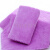 高密珊瑚绒素色毛巾柔软吸水洗脸面巾擦头发速干不掉色不掉毛毛巾 紫色 35*75cm