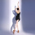 CONNY拉丁舞服2024新款成人半身舞裙跳舞吊带上衣女舞蹈练功表演服套装 黑色套装 M