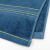 康丽雅 K-0358 清洁毛巾 加厚长方形洗脸巾抹布34*75CM 金丝边蓝色-1个装