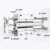 铸固 三轴三杆气缸 气动大推力行程可调MGGMB安装自由夹紧气泵用夹具泵缸 MGGMB32-300 