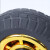 橡胶脚轮工业重型推车轮子平板车脚轮 5寸2定向轮+2万向轮
