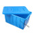 加厚塑料水箱大容量长方形泡瓷砖养龟养鱼水产养殖储水塑料桶 300升水箱87*65.3*61.5蓝色
