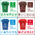 共泰 蓝色分类大垃圾袋 大号加厚彩色社区物业特大干湿塑料袋 100*120cm 3.8丝