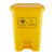 加厚脚踏垃圾桶 小区实验室废物回收箱结实耐用污物桶 黄色20L垃 灰色50L脚踏式