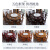 虹逸新中式实木餐桌椅子组合圆形家用10-14人岩板转盘带储物柜大圆桌 胡桃色 1.2m 单桌（带岩板转盘）