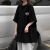 夏维诺短袖T恤女夏季宽松学生少女高中初中女生新款黑色t恤韩版创意印 黑色短袖小MDB L 建议95-120斤